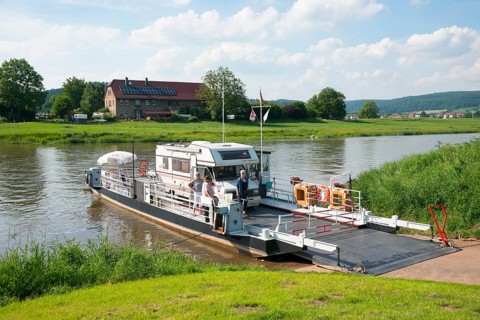 Weser ferry on Weser