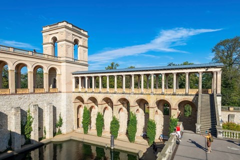 Colonnades and observation tower