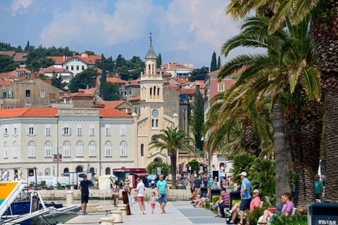 Riva waterfront with church and monastery of St. Francis