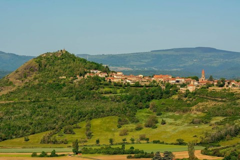 View of the village of Nonette near the town of Issoire