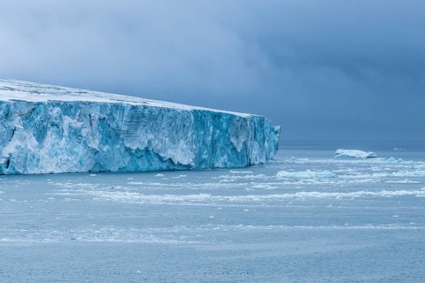 Very huge glacier on Mc Clintok or Klintok Island