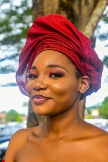 Beautiful dressed local nigerian woman