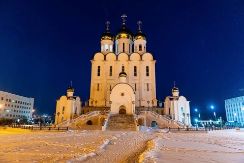 Orthodox church of the Trinity in Magadan