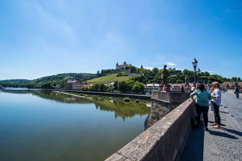 Wuerzburg's Old Main Bridge (Alte Mainbruecke) over the Main