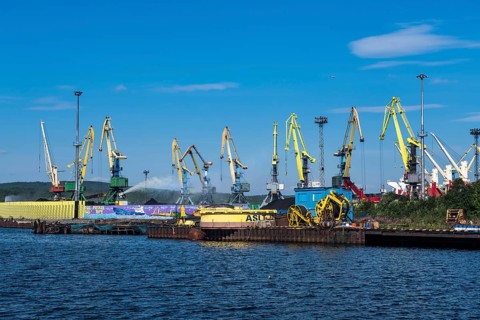 The port of Murmansk