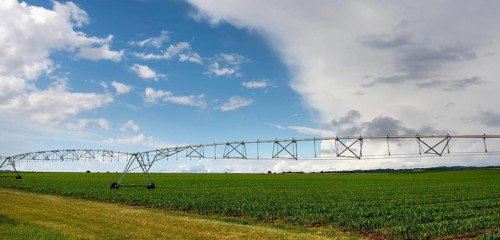 Irrigation system in the Limagne plain