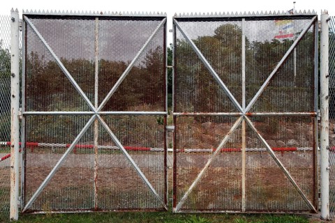 Gate of the border fence