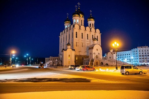 Orthodox church of the Trinity in Magadan