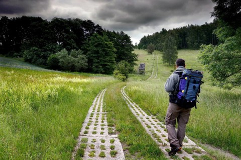 Man with backpack