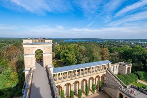 Viewing platform in the Belvedere on the Pfingstberg