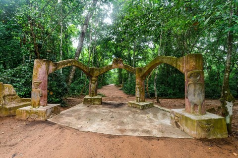 Voodoo scultpures in the Unesco site Osun-Osogbo Sacred Grove