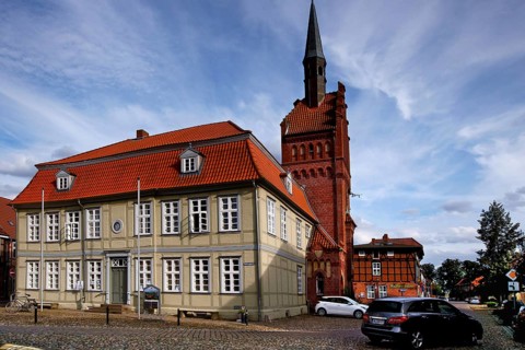 Old town of Doemitz with town hall