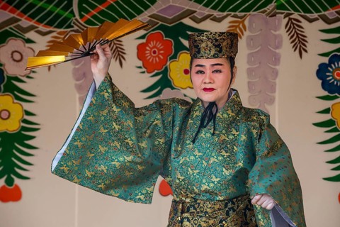 Traditional dressed dancer
