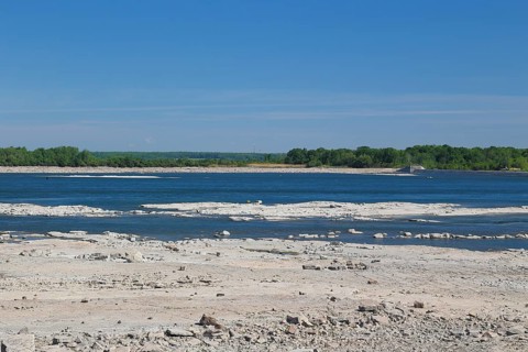 River at low level