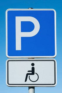 Sign disabled parking