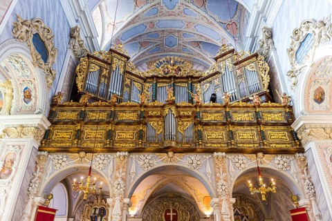 Organ in the church in Goettweig abbey