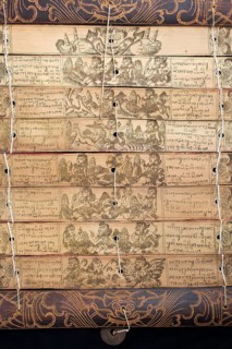 Book made from dried palm leaves