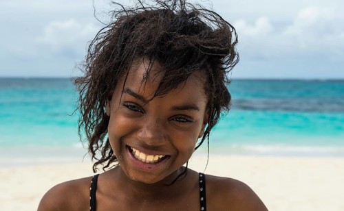 Pretty young local girl