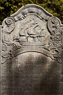 Speaking gravestone at the cemetery of the St. Clemens church