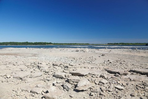 River at low level
