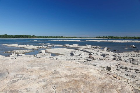River at low level