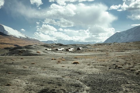 Abandoned Soviet Red Army fuel depot from the years of the war between the Udssr and Afghanistan