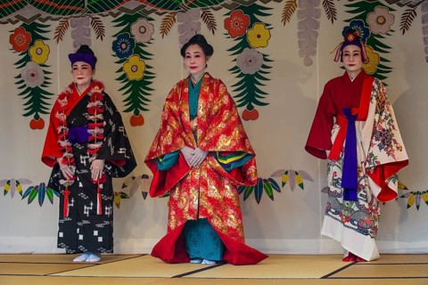 Traditional dressed dancers