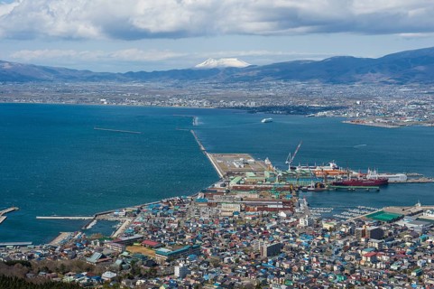 Outlook over Hakodate from Mount Hakodate
