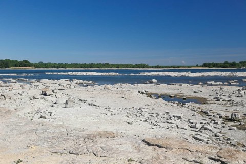 River at low level