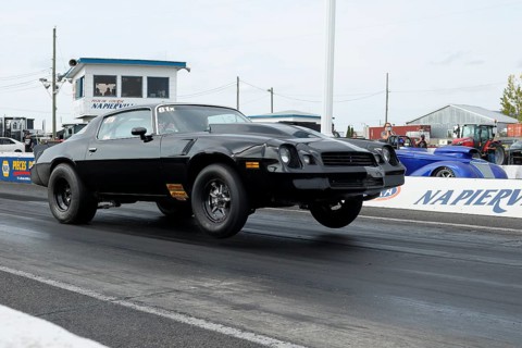 Jump start of a race car