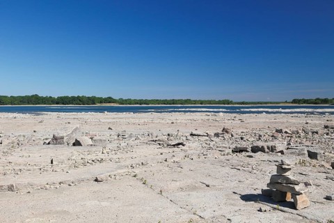 River at low level