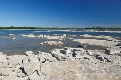 River at low level