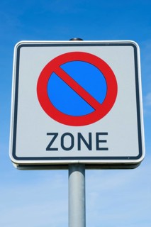 No stopping zone