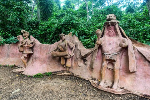 Voodoo scultpures in the Unesco site Osun-Osogbo Sacred Grove