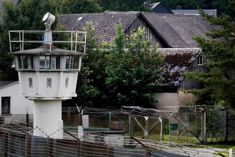 Observation tower of the border troops of the GDR