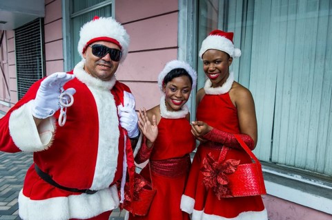Group promoting Christmas in the Bahamas