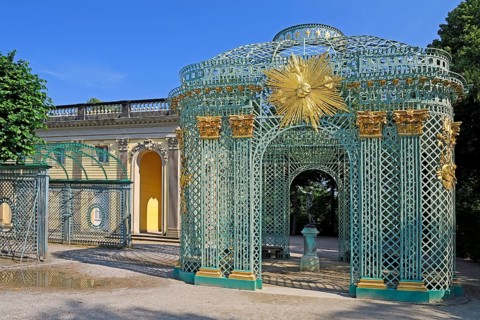 Eastern lattice pavilion at Sanssouci Palace