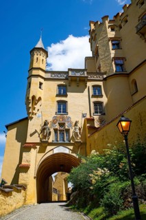 Archway entrance Hohenschwangau Castle