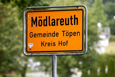 Place-name sign Moedlareuth