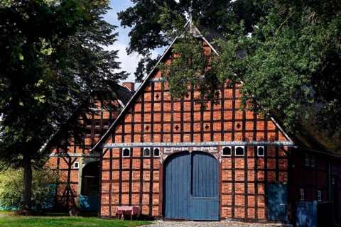 Half-timbered building