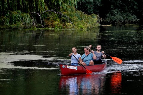 Paddlers on the Wakenitz