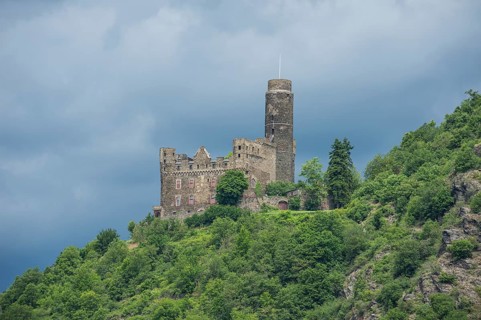 Castle Maus overlooking the Rhine river