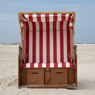 Beach chair at the beach