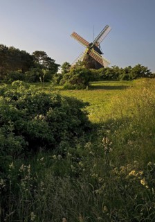 Landscape with windmill of the construction type Kellerhollaender