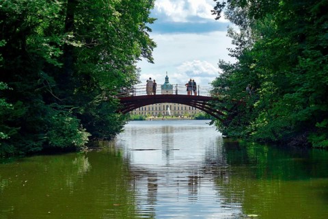 Small bridge in the palace park