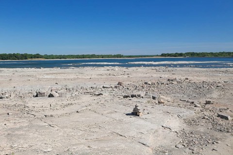 River at low level