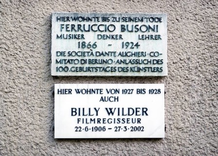 Film director Billy Wilder and musician