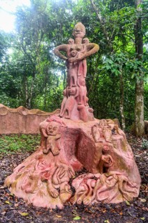 Voodoo scultpures in the Unesco site Osun-Osogbo Sacred Grove