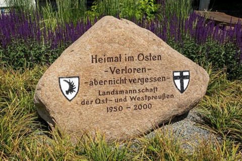 Memorial stone for East Prussia and West Prussia