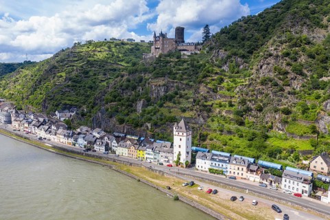 Castle Katz overlooking the Rhine and St. Goar